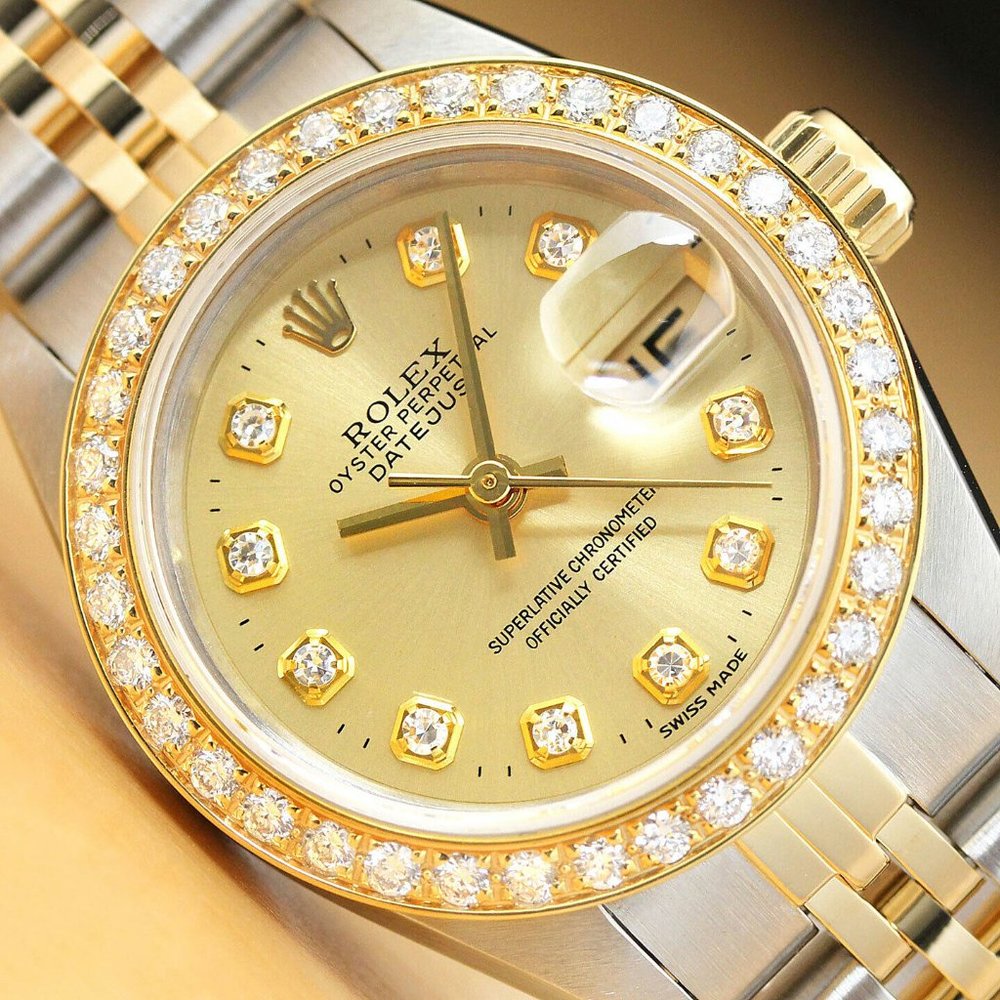 Sale! Rolex Champagne 18k Ladies Two Tone Watch